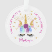  Floral Unicorn Ornament (voorkant)