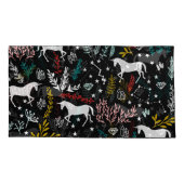 Floral Unicorn Pillowcase Kussensloop (Achterkant)