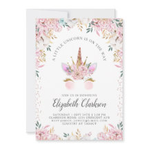 Floral Unicorn Princess Baby shower