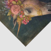 Floral Unicorn Tissuepapier (Detail)