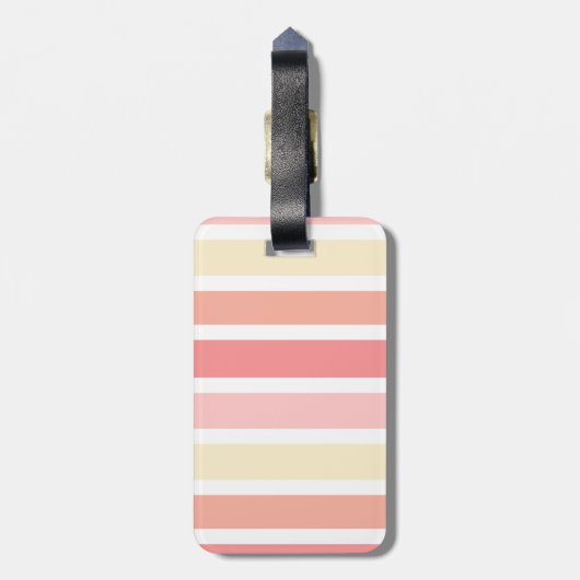 Floral Unicorn Turquoise Monogrammed Bagagelabel (Achterkant verticaal)