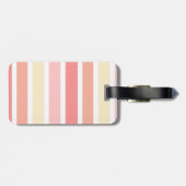 Floral Unicorn Turquoise Monogrammed Bagagelabel (Achterkant horizontaal)