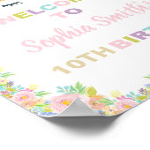 Floral Unicorn Welcome Signs Poster (Hoek)