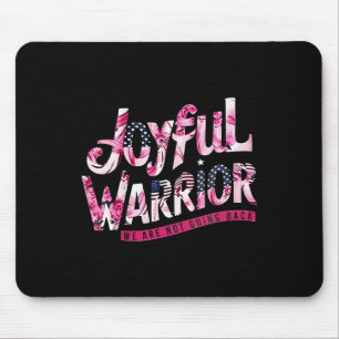 Floral US Flag Joyful Warrior We gaan niet terug Muismat