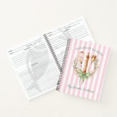 Floral Utensils Cooking Bakery Recipe Notebook Notitieboek (Binnen)