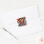  Floral "V" - Sticker (Envelop)