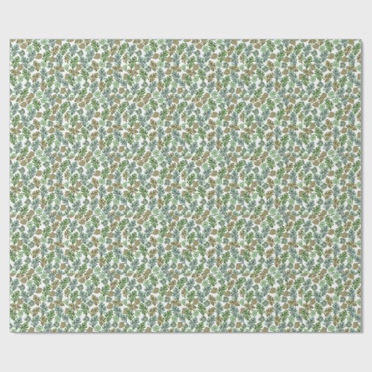 Floral Valencia Green Beige Cadeaupapier (Vlak)
