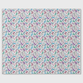 Floral Valentijn Pattern Cadeaupapier (Vlak)