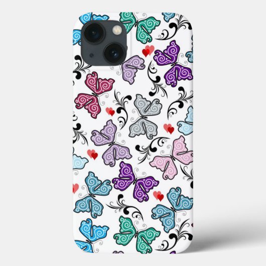 Floral Valentijn Pattern Case-Mate iPhone Case (Achterkant)