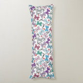 Floral Valentijn Pattern Lichaamskussen (Achterkant (Verticaal))