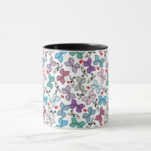 Floral Valentijn Pattern Mok (Midden)