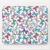 Floral Valentijn Pattern Muismat (Voorkant)