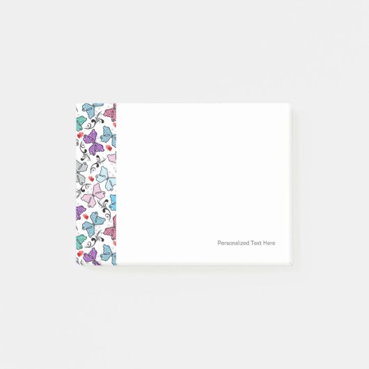 Floral Valentijn Pattern Post-it® Notes (Voorkant)