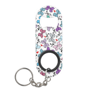 Floral Valentijn Pattern Sleutelhanger Flessenopener
