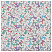 Floral Valentijn Pattern Stof (Swatch)