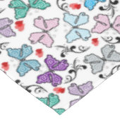 Floral Valentijn Pattern Tafelkleed (Gekanteld)