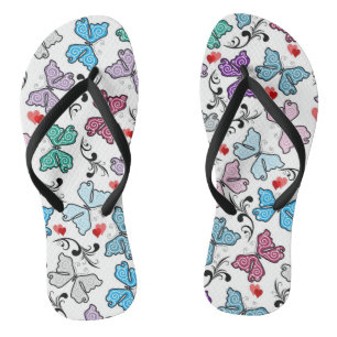 Floral Valentijn Pattern Teenslippers