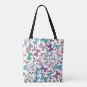 Floral Valentijn Pattern Tote Bag (Achterkant)