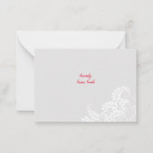 Floral Valentijns' platte briefkaart (Achterkant)