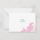 Floral Valentijns' platte briefkaart (Achterkant)