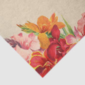 Floral Valentijnsdag Rozen en andere bloemen Tissuepapier (Detail)