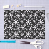 Floral van Black and White Daisy Tissuepapier (Craft)
