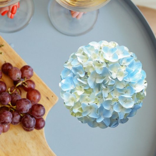 Floral van blauwe brandkranen kartonnen onderzetters