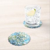 Floral van blauwe brandkranen kartonnen onderzetters (Insitu)