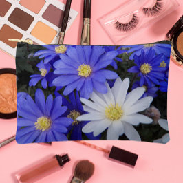 Floral van blauwe en witte anenbomen etui