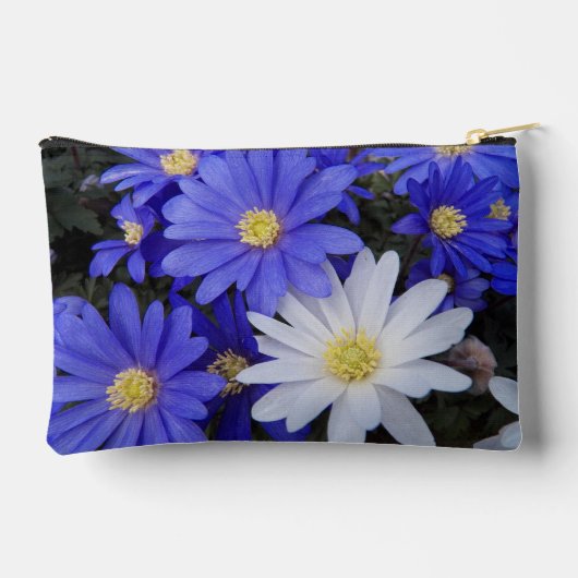 Floral van blauwe en witte anenbomen etui (Achterkant)