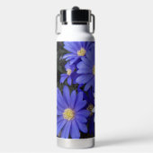Floral van blauwe en witte anenbomen waterfles (Voorkant)