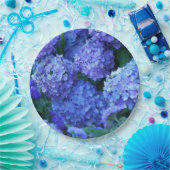 Floral van Blue Hydrangea Papieren Bordje (Feest)