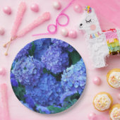 Floral van Blue Hydrangea Papieren Bordje (Feest)