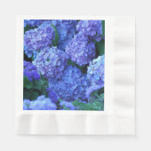 Floral van Blue Hydrangea Servetten (Voorkant)