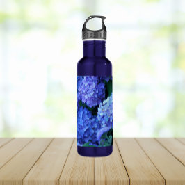 Floral van Blue Hydrangea Waterfles