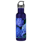 Floral van Blue Hydrangea Waterfles (Voorkant)