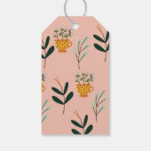 Floral van de moderne Tea Party Dank je wel Cadeaulabel (Achterkant)