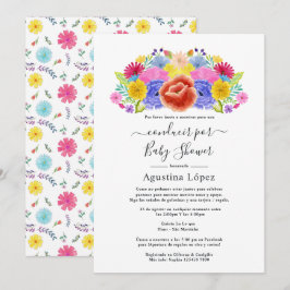 Floral van de Spaanse franse fiesta door de douwer Kaart