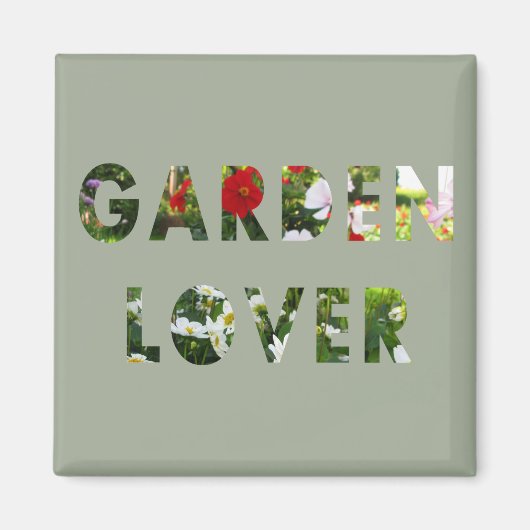 Floral van de tuin magneet (Voorkant)