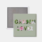 Floral van de tuin magneet (Voorkant / Achterkant)