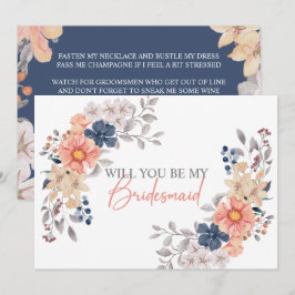 Floral van de voorjaars-koraalmarine... zal je mij kaart