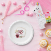 Floral van de Waterverf Ramadan Mubarak Papieren Bordje (Feest)