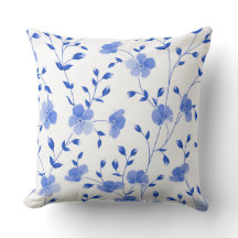 Floral van de Waterverf voor de blauwe  van Modern