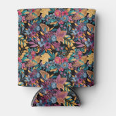 Floral van gemengde Herfst laat de Berry Waterverf Blikjeskoeler (Voorkant)