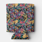 Floral van gemengde Herfst laat de Berry Waterverf Blikjeskoeler (Achterkant)