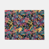 Floral van gemengde Herfst laat de Berry Waterverf Deurmat (Voorkant)