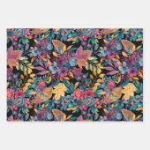 Floral van gemengde Herfst laat de Berry Waterverf Inpakpapier Vel (Voorkant 2)