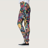Floral van gemengde Herfst laat de Berry Waterverf Leggings (Links)