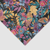 Floral van gemengde Herfst laat de Berry Waterverf Tissuepapier (Detail)