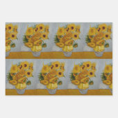 Floral Van Gogh Irise Sunflower Almond Blossom Inpakpapier Vel (Voorkant 2)